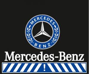 Mercedes-Benz 50x60cm 4mm Solvent Baskı